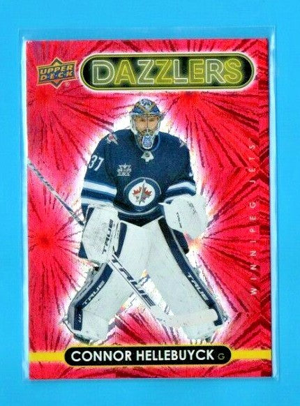 2021-22 Upper Deck Series 1 Red Dazzlers  #DZ-50 CONNOR HELLEBUYCK-Winnipeg Jets