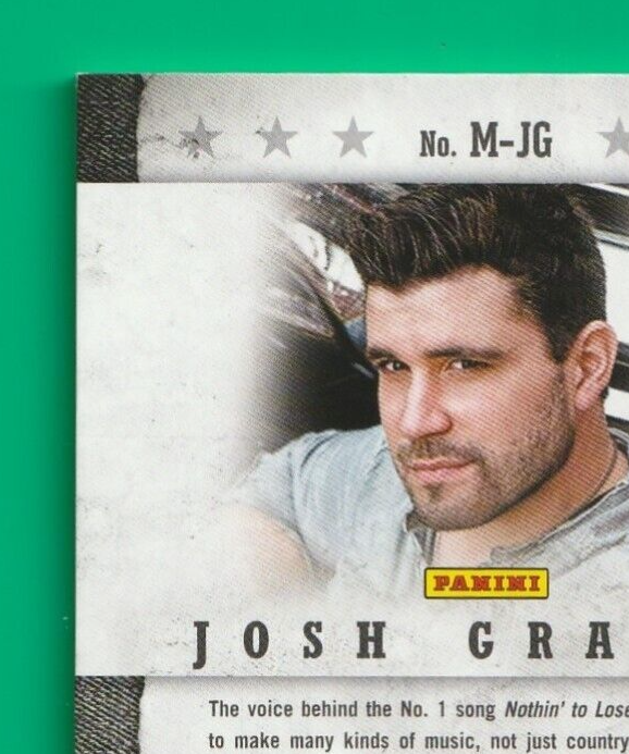 2014 Country Music -  Josh Gracin  -  Musician Materials -  GOLD  Relic #031/199