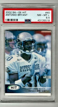 2002 SA-GE HIT #40 Antonio Bryant PSA NM-MT+8.5