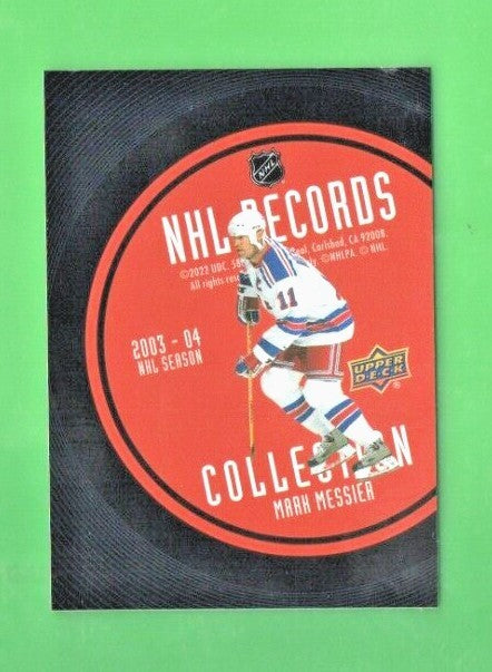 2021-22 Upper Deck Extended Mark Messier NHL RECORDS COLLECTION 1:240 SP RB-8