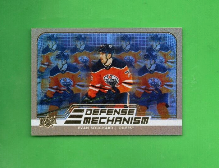 2022-23 Upper Deck -  Evan Bouchard  - Defense Mechanism Gold  - Edmonton Oilers