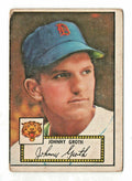 #25 JOHNNY GROTH 1952 Topps Baseball RED BACK DETROIT TIGERS