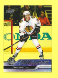 David Gust     2023-24 Upper Deck   Young Guns -  Clear Cut  -   SP RC Card #218