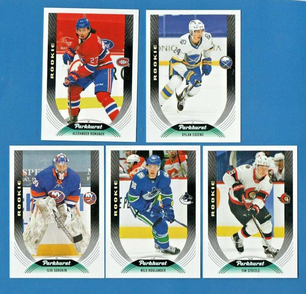 2020-21 UPPER DECK PARKHURST XRC BASE ROOKIE RC COMPLETE SET REDEMPTION  RARE