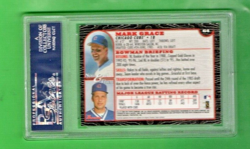 1999 Bowman Baseball #64 Mark Grace  PSA Gem Mint 10 - Population  of only 4