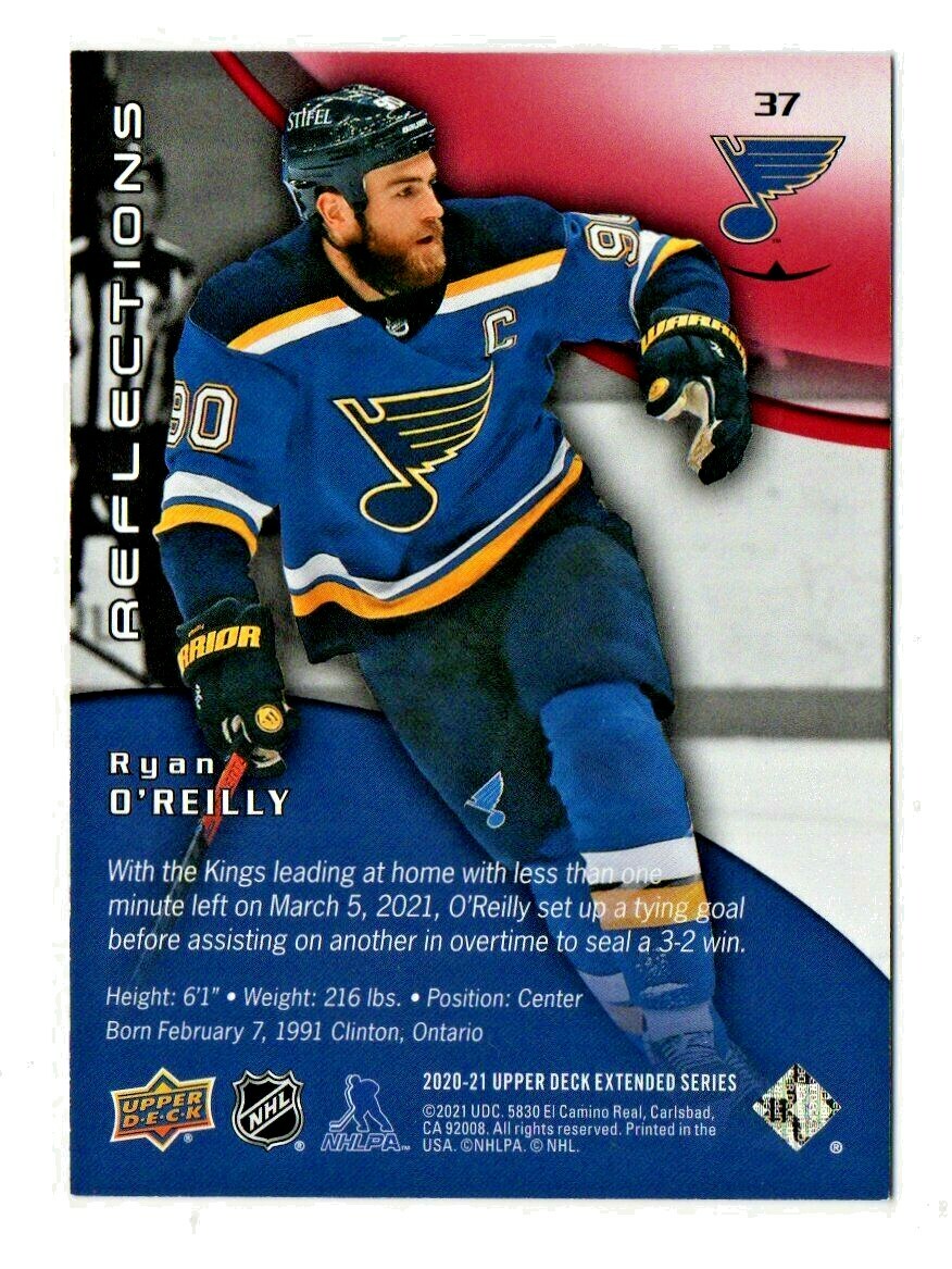 Upper Deck 2020-21 EXTENDED - Ruby  Reflections - Ryan O'Reilly #37 292/500