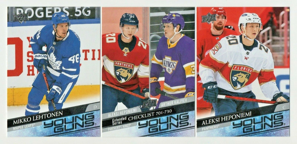 2020-21 UPPER DECK  EXTENDED YOUNG GUNS ROOKIE  CARDS 701-730 U-Pick List