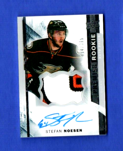 2015-16 UD Premier Stefan Noesen RPA RC Rookie Patch AUTO 014/375 UD RC #76