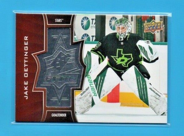 2020-21 UD Extended Series SPxFINITE #SF-37 - Jake Oettinger - 0324/2999 Stars