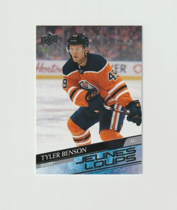 Tyler Benson 2020-21 Upper Deck Young Guns  French Jeunes Loups RC #218 Edmonton