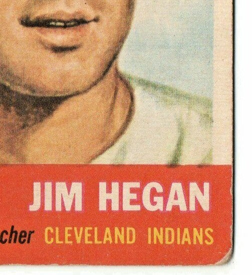 1953 TOPPS #80  --  JIM HEGAN  --  CLEVELAND INDIANS Catcher  -- GOOD