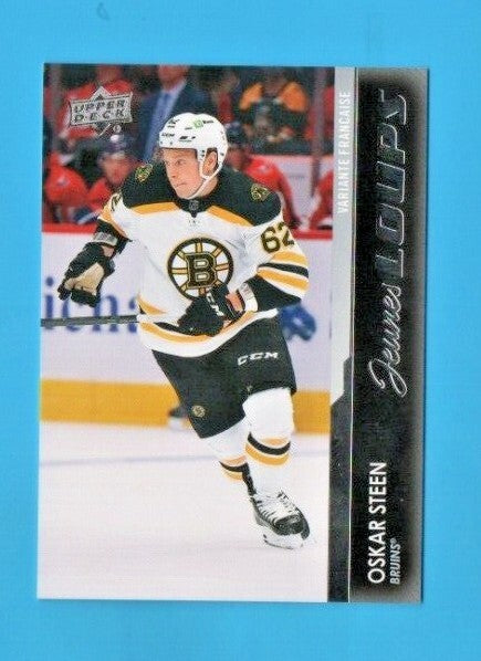  OSKAR STEEN  2021-22 Upper Deck Series 2  French Young Guns JEUNES LOUPS #494