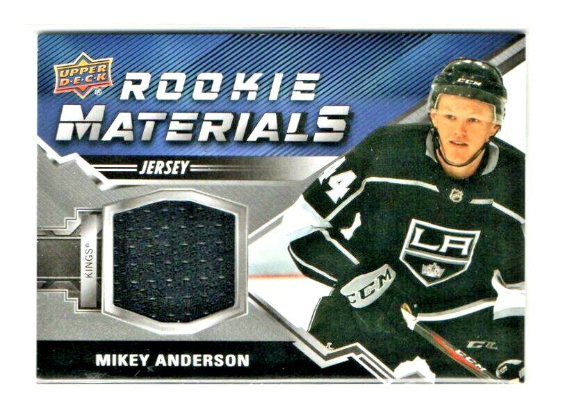 Rookie Materials Jersey Mikey Anderson 2020-21 Upper Deck Series 2 Kings - Black