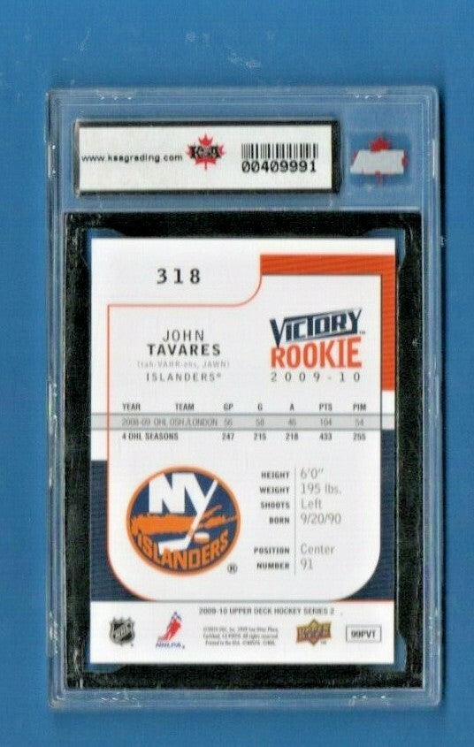 2009 Upper Deck Victory  #318 John Tavares RC Rookie - KSA Gem Mint 10 Toronto