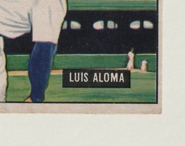 1951 Bowman #231   -   LUIS ALOMA    -     Chicago White Sox   -   Rookie Card