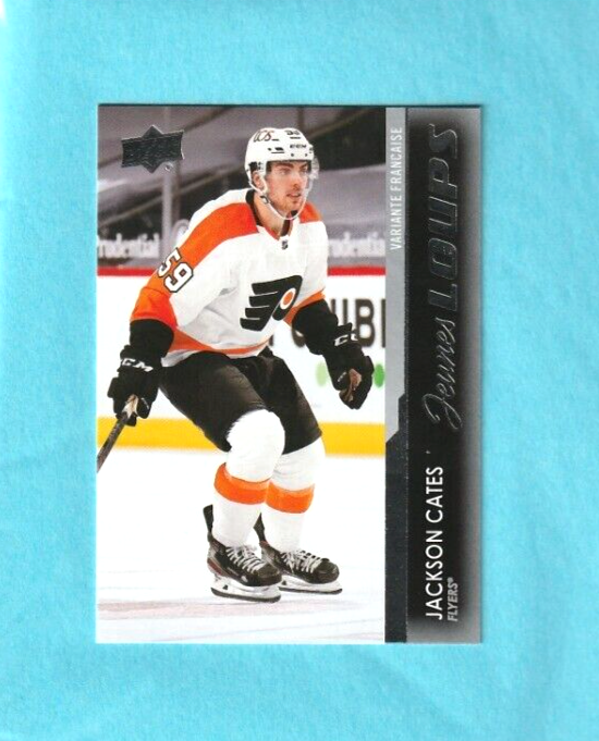2021-22 Upper Deck Series 1 Jackson Cates French Young Guns   Jeunes Loups  #238