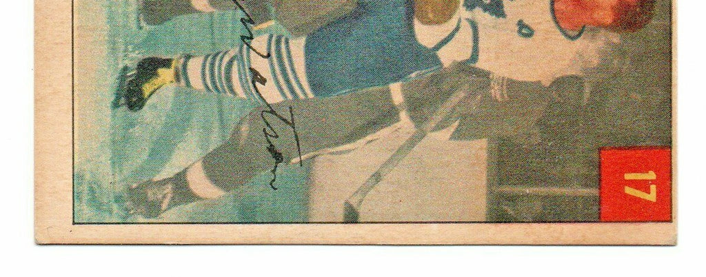 1954-55 PARKHURST HARRY WATSON #17 TORONTO MAPLE LEAFS BIO BACK 