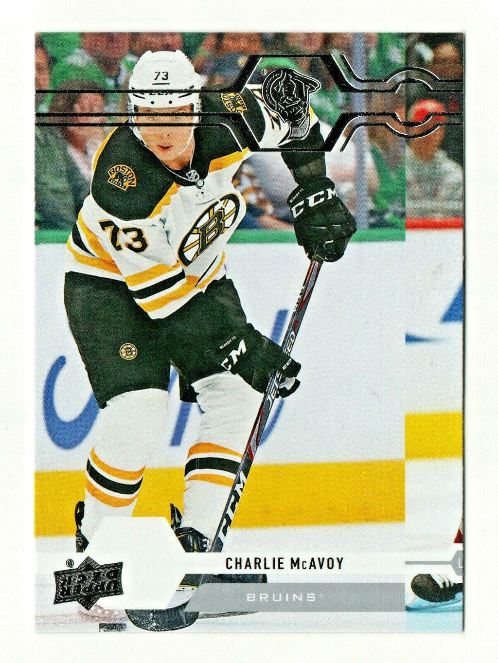 2019-20 UPPER DECK SERIES 2 Printing error card #258 CHARLIE McAVOY -- Bruins