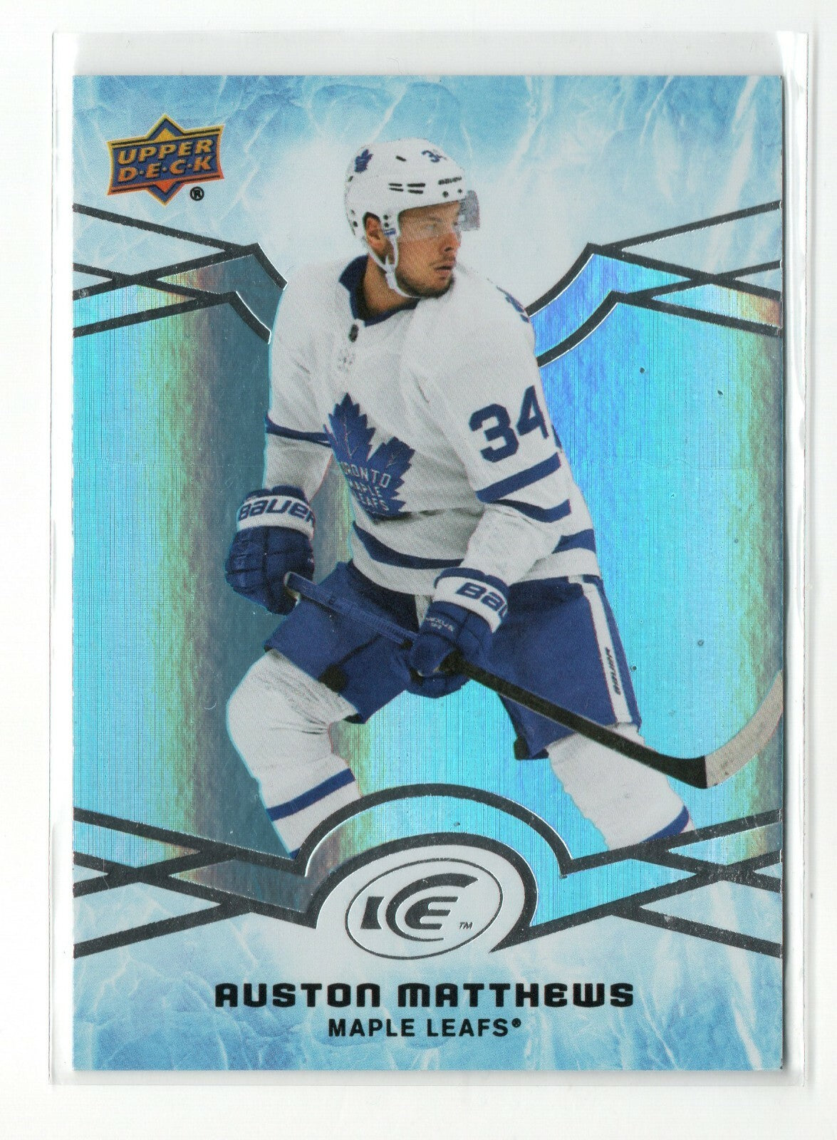2018-19 UD Ice #48 Auston Matthews Toronto Maple Leafs