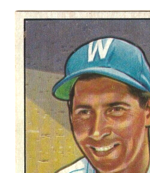 1951 Bowman  -  Sam Dente   -  Washington Senators  #133   EX-NRMT
