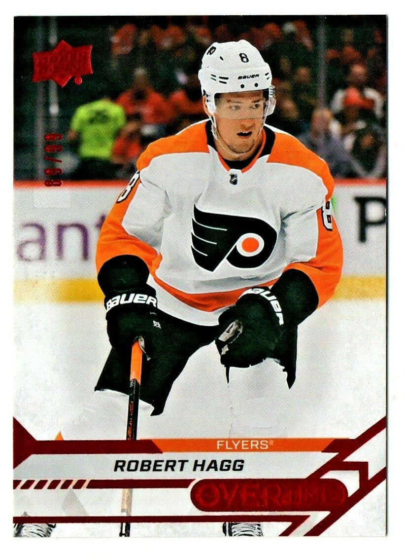 ROBERT HAGG 2020-21 UPPER DECK OVERTIME 2 RED VARIATION 89/99 -  #78 FLYERS