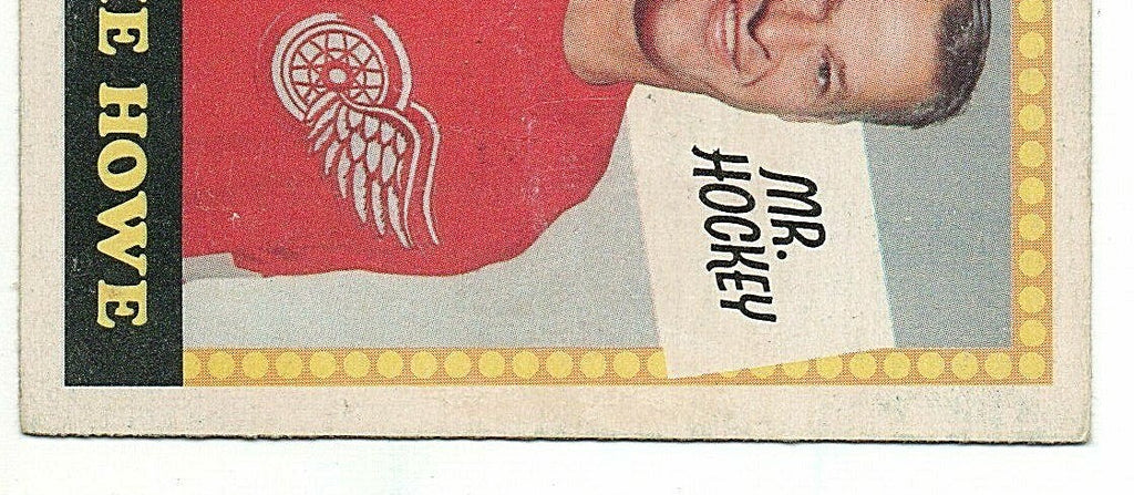 1969-70   O-PEE-CHEE  -  GORDIE HOWE  -  MR.HOCKEY  -  DETROIT  -  NNO ERROR