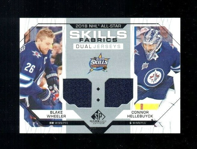 2018-19 UD Sp Game Used All-Star Skills Dual Fabrics WHEELER-HELLEBUYCK   AS2-WH