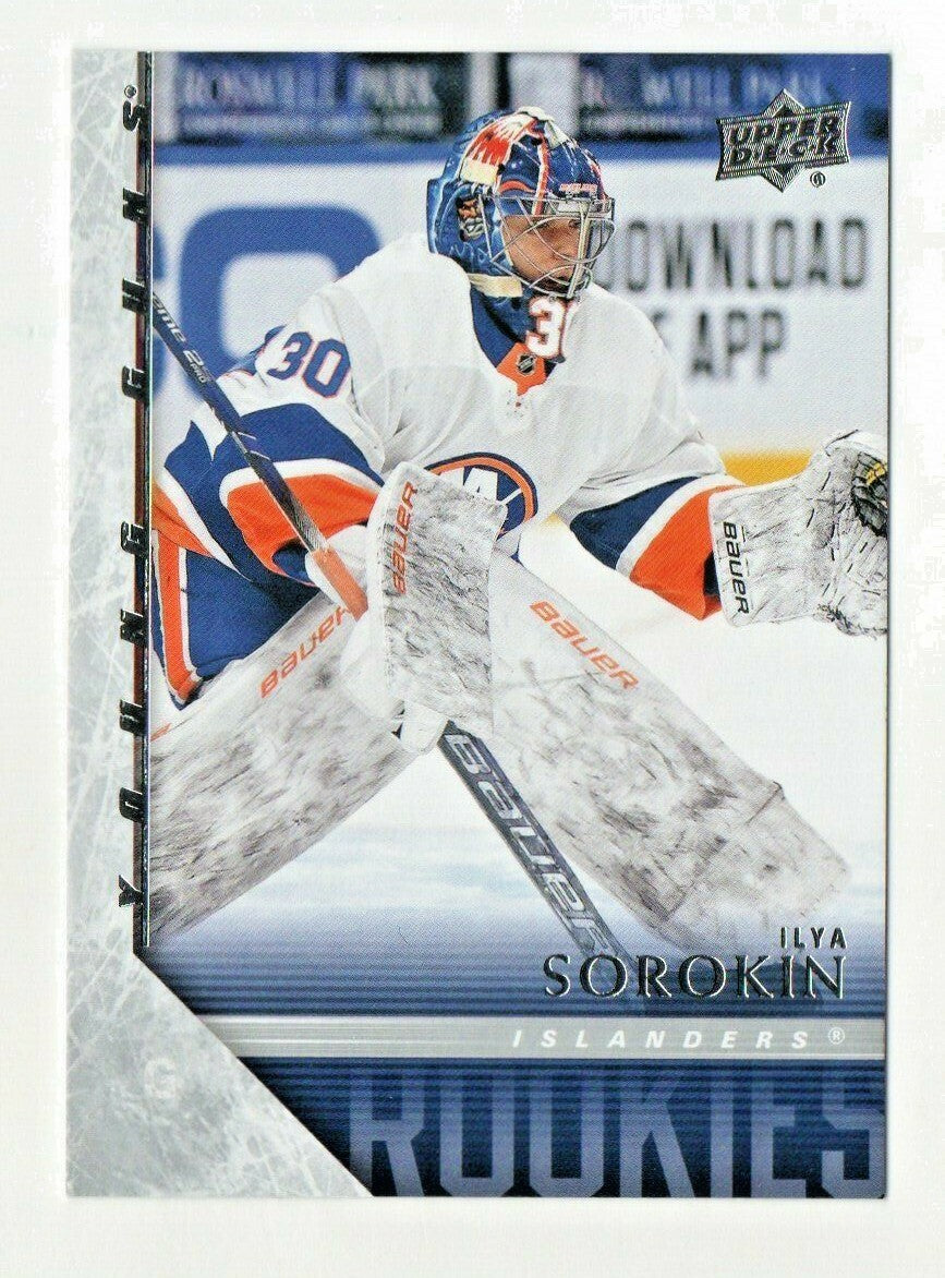 Ilya Sorokin 2020-21 UD Extended Series 05-06 UD Tribute Young Guns Rookie 