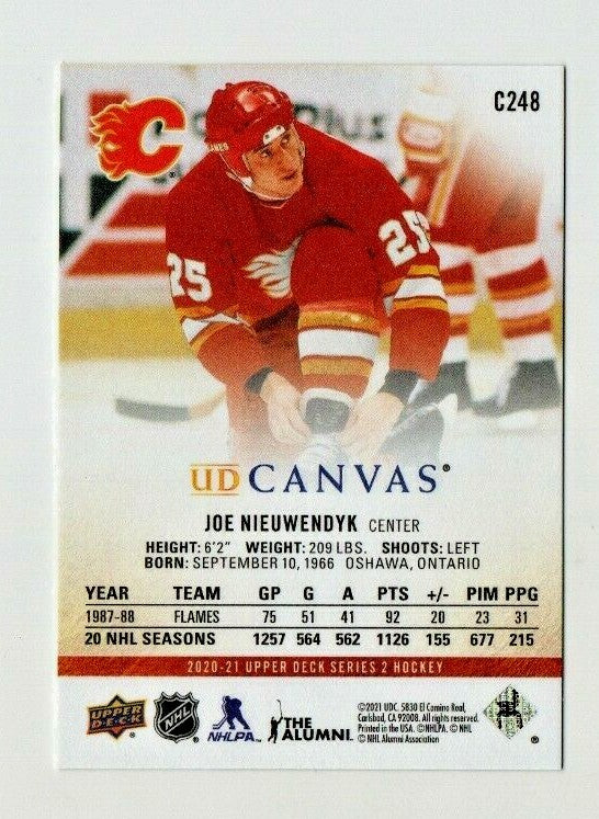 2020-21 UPPER DECK SERIES 2 UD CANVAS RETIRED STARS --  JOE NIEUWENDYK --  C248 