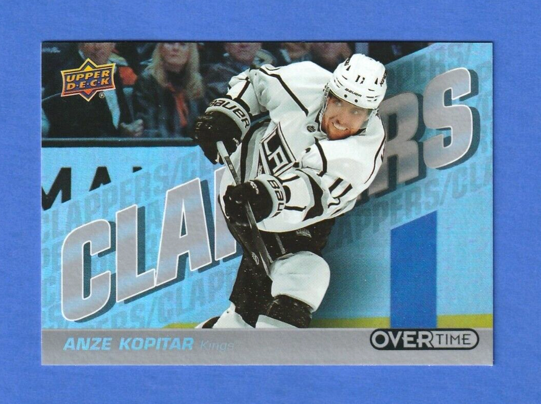 2019-20 Upper Deck Overtime Wave 3 CLAPPERS Inserts - ANZE KOPITAR - L.A. Kings