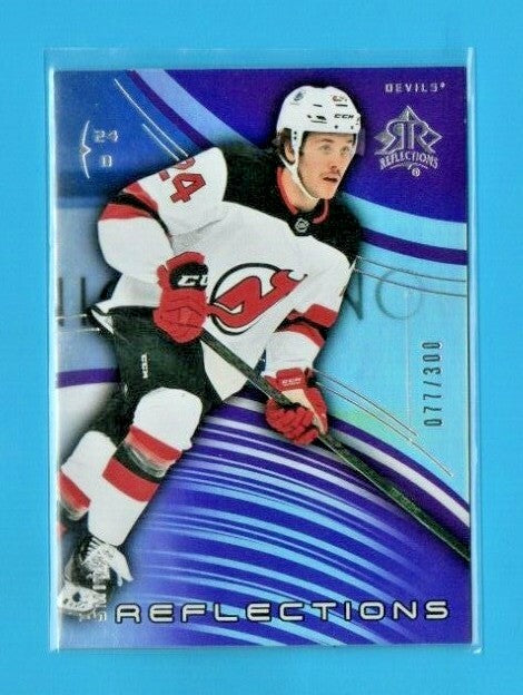 2020-21 Upper Deck Extended Reflections Amethyst  -  Ty Smith  #27  -  077/300