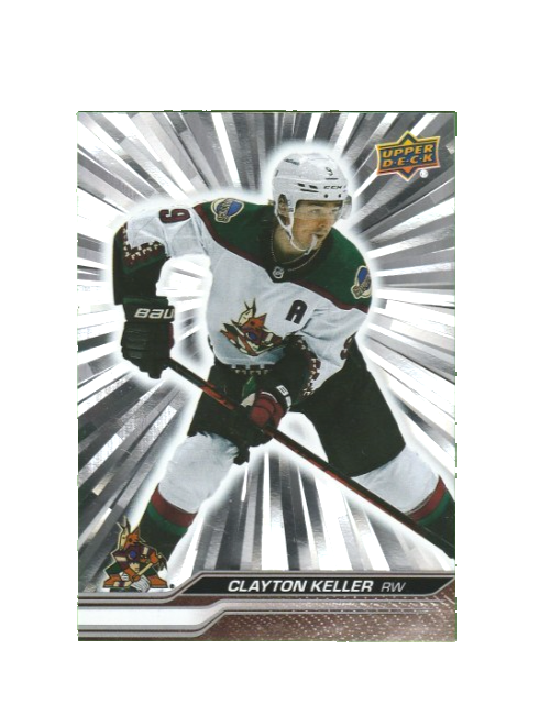 2023-24 Upper Deck Series 2 Outburst Silver Clayton Keller #258 -Arizona Coyotes