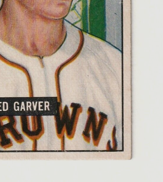 1951 Bowman  -  Ned Garver   -  St. Louis Browns #172   VG-EX