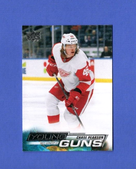 2022-23 Upper Deck Series 1 Young Guns Chase Pearson #244 RC Rookie Red Wings