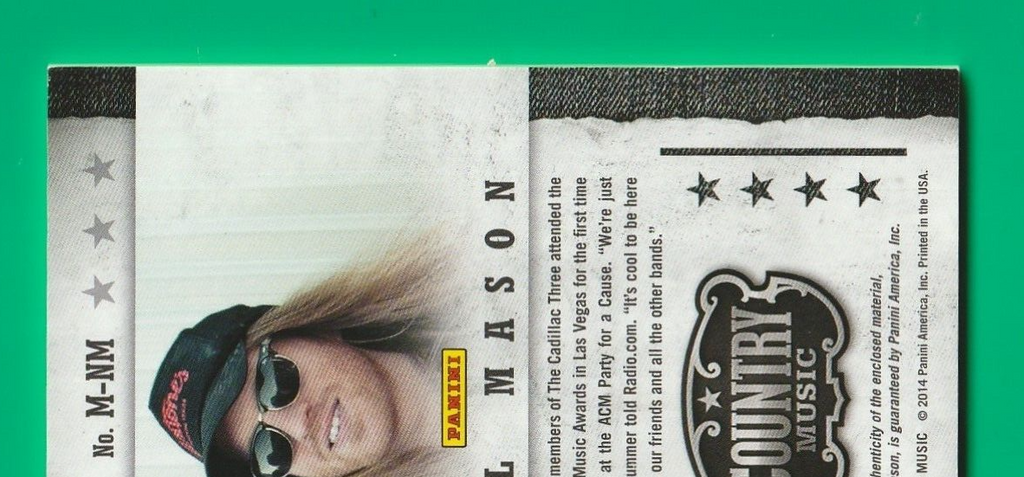 2014 Panini Country Music Musician Materials #MNM Neil Mason 401/499