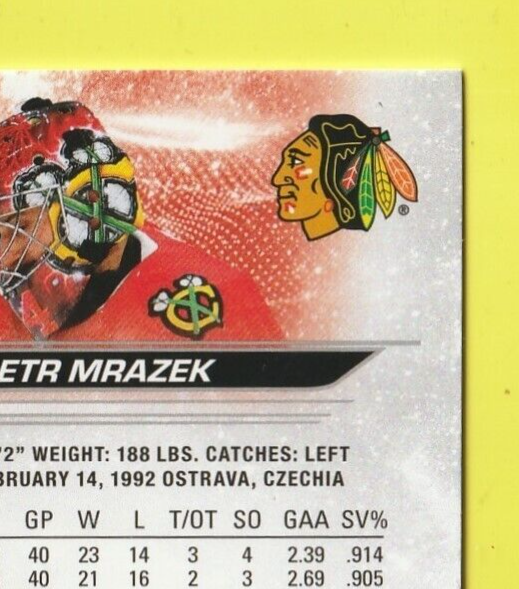 2023-24 Upper Deck  Deluxe #40 Petr Mrazek  229 /250 - Chicago Black Hawks