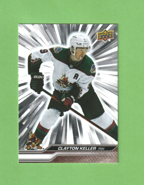 2023-24 Upper Deck Series 2 Outburst Silver Clayton Keller #258 -Arizona Coyotes