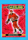 2021-22 Upper Deck Series 1 Red Dazzlers #DZ-9 Sebastian Aho Carolyna Hurricanes