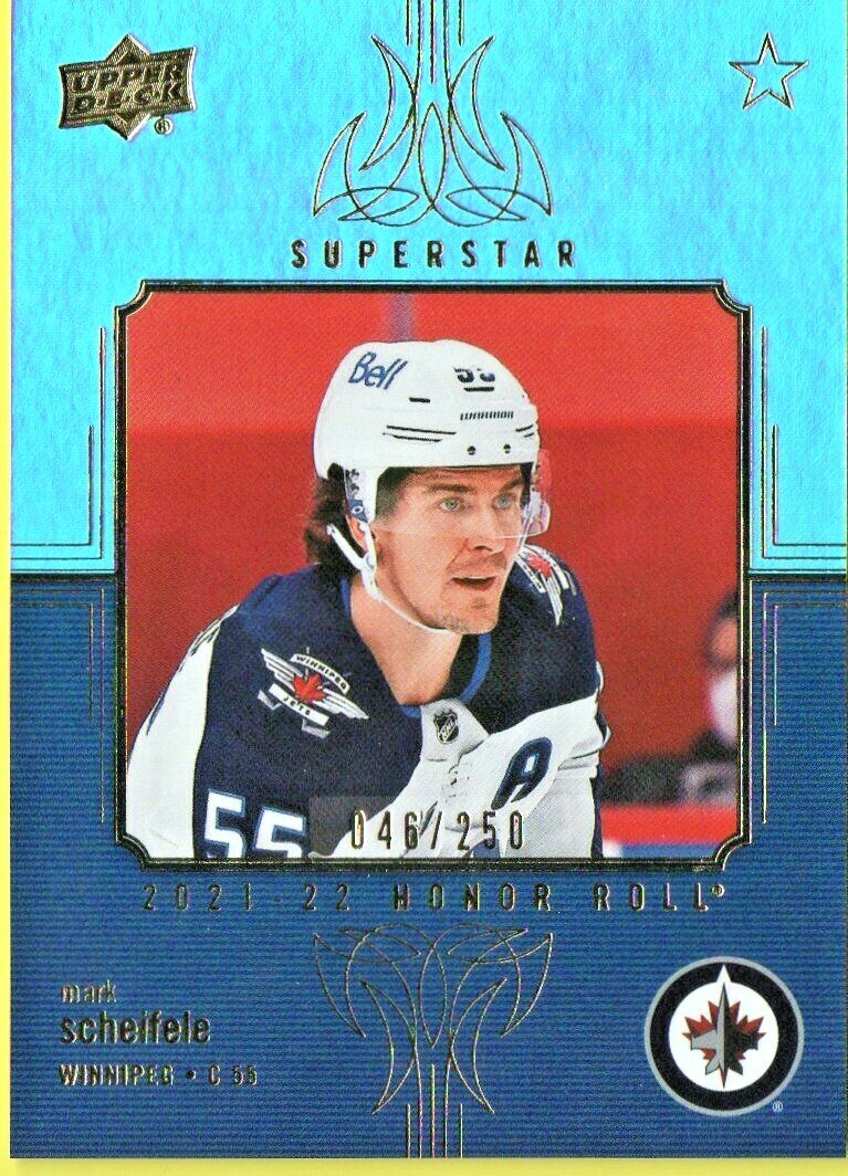 Mark Scheifele 2021-22 Upper Deck Series 1 Honor Roll Rainbow Parallel 046/250