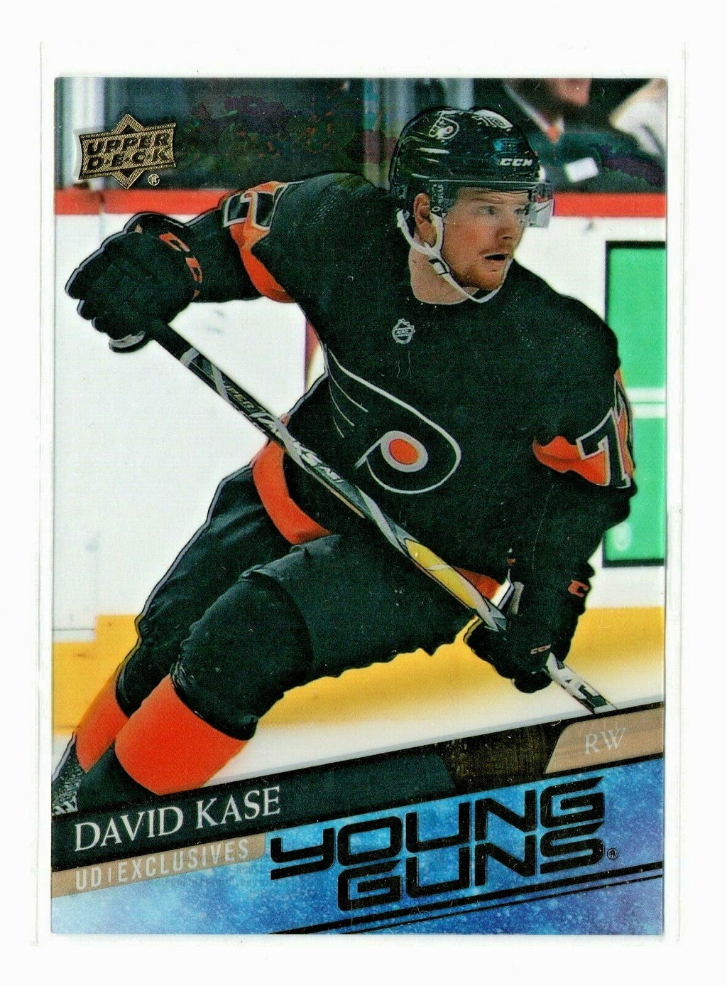  20-21 UD Series 2 Young Guns CLEAR CUT EXCLUSIVES #493 David Kase SSP RC Flyers