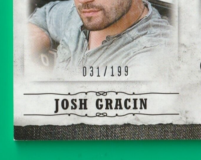 2014 Country Music -  Josh Gracin  -  Musician Materials -  GOLD  Relic #031/199
