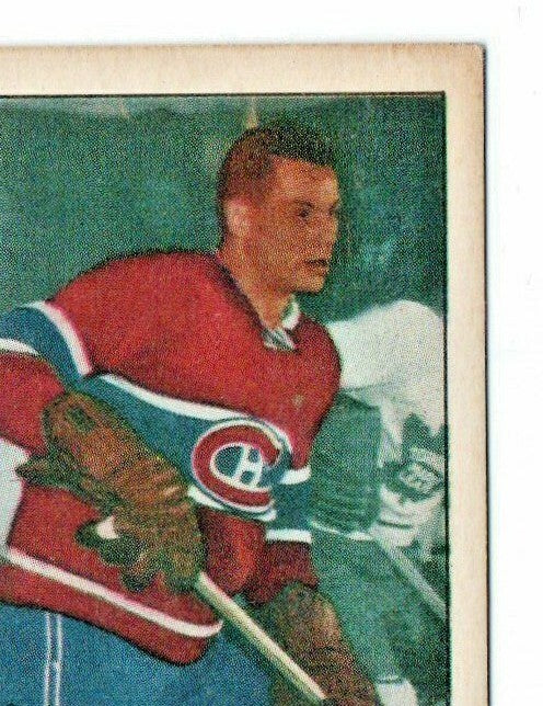 TOM JOHNSON 1954-55 PARKHURST  # 10 NRMT-MINT  - GRADEABLE - Montreal Canadiens
