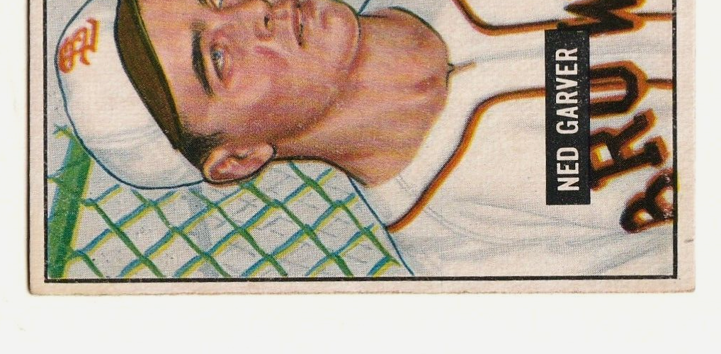 1951 Bowman  -  Ned Garver   -  St. Louis Browns #172   VG-EX