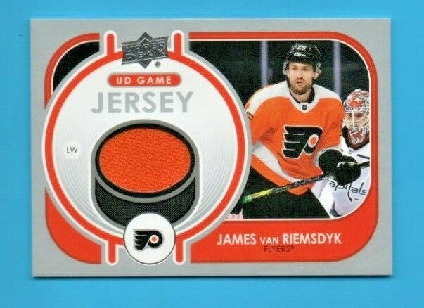 2021-22 Series 1 Game Jersey Relic #GJ-VA James van Riemsdyk - Flyers - Orange