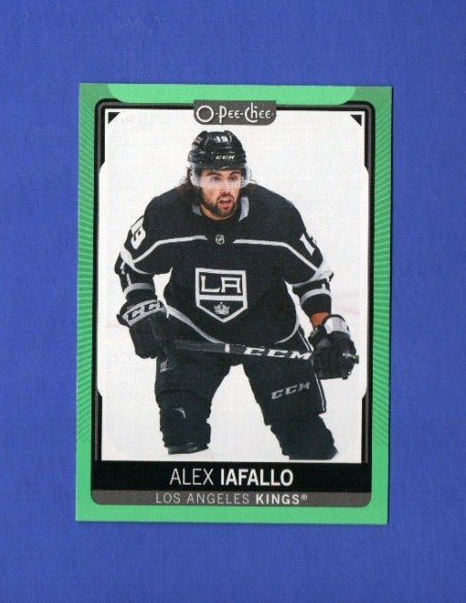 2021-22 O-Pee-Chee Green ALEX IAFALLO #129 31/50 Los Angeles Kings