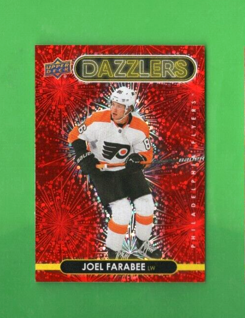2021-22 Upper Deck Dazzlers RED  #DZ-84  - Joel Farabee  - Philadelphia Flyers