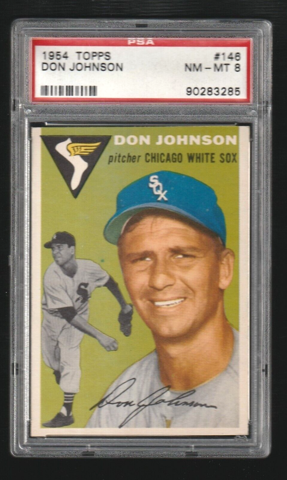 1954 Topps   -  Don Johnson  #146    -     PSA 8 NM-MT    -    Chicago White Sox