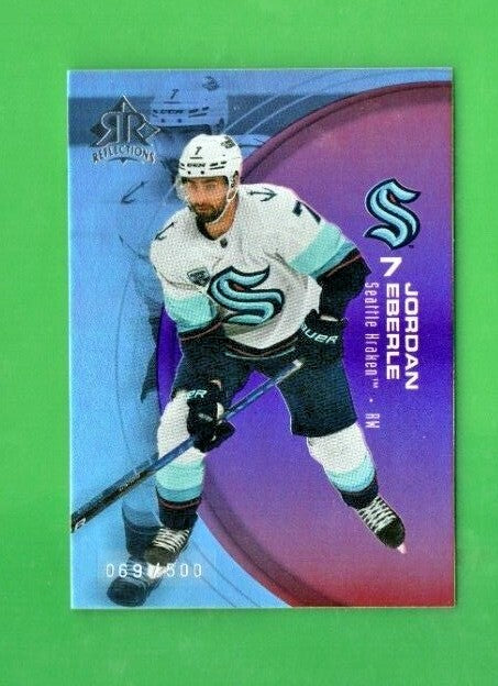 Jordan Eberle 2021-22 Upper Deck Extended Reflections Ruby  069/500   Kraken #32