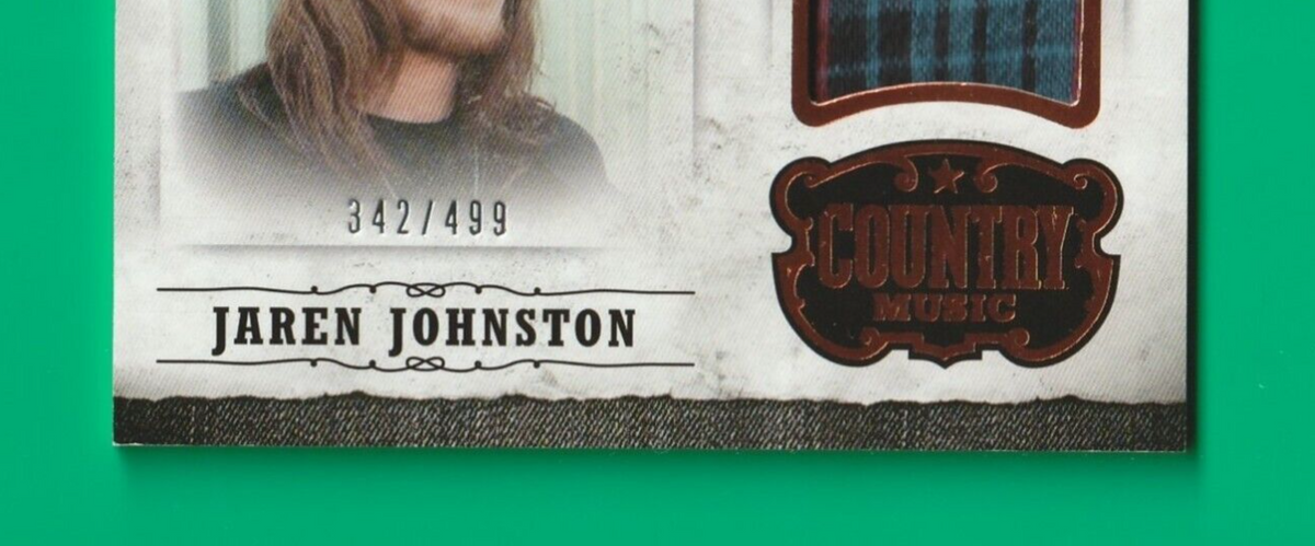 2014 Panini Country Music Jaren Johnston relic  347/499