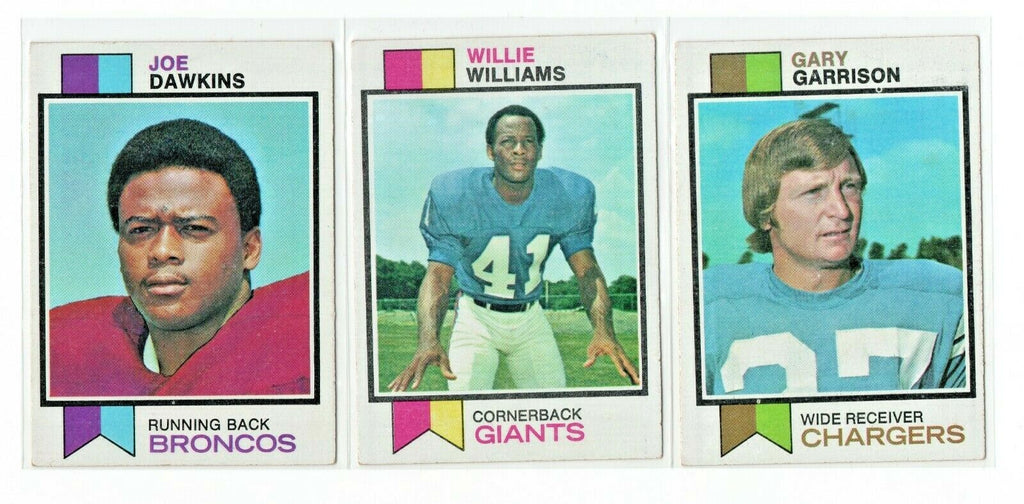 1973 Topps Football Lot of 9 VG-EX 